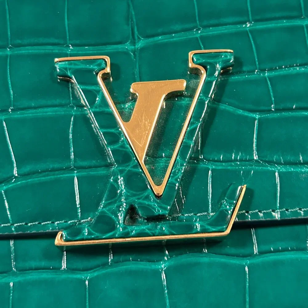 LV Green Crocodile Capucines Long Wallet. Louis Vuitton. NWT. Comes w/dust bag!